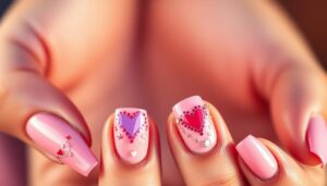 valentine nails